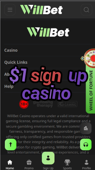 $1 Sign Up Casino - Minimum Deposit Casino Bonuses-casinoorder.vip